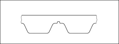 Courroie trapezoidale crantée BX38- X17x1005, Optibelt SUPER TX