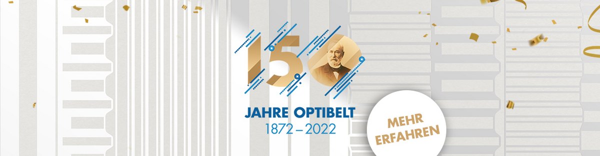 150 Jahre Optibelt, hier mehr erfahren!  