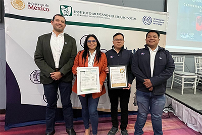 Optibelt Production Mexico receives two awards for its exceptional commitment to occupational safety and employee security