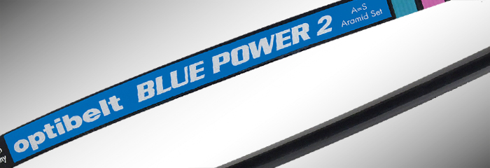 optibelt BLUE POWER 2 high performance wrapped wedge belt with high-flex aramid tension cord  