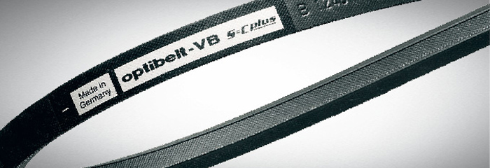 optibelt VB is a classic V-belt and is often used in general mechanical engineering as well as in special drives.  