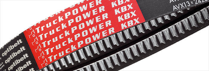 optibelt TRUCK POWER KBX Kraftbänder – flankenoffen, formgezahnt  