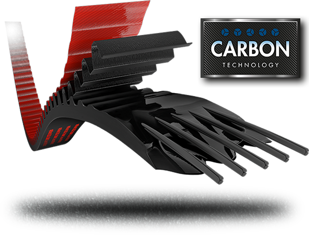 optibelt DELTA CHAIN Carbon timing belts must not be bent / crimped, otherwise the tension cord will be damaged.