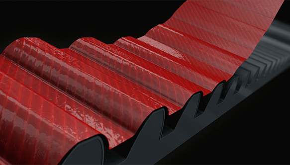 Newly-developed specialist webbing for minimal wear and reduced running noise.