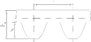 Profile of the optibelt DELTA CHAIN Carbon